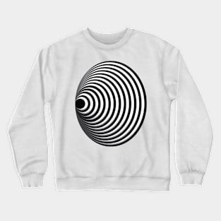 Geometric concentric circles 3D doodle art Crewneck Sweatshirt